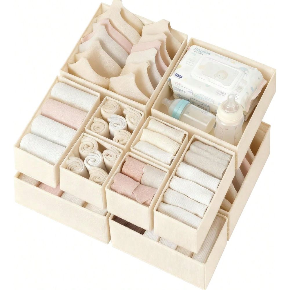 Baby Nursery Storage - 12PCS Set Drawer Organizer Clothes, Dresser