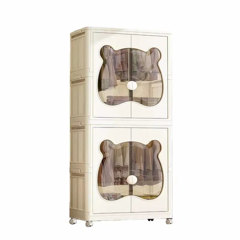 Baby Nursery Storage - Foldable Portable Baby Wardrobe Large Capacity