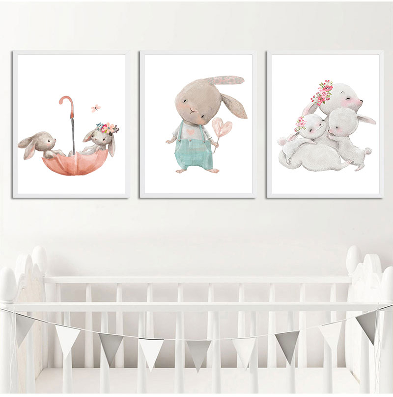 1PC frameless decorative art p - Baby Nursery Animal Prints 评论和价格