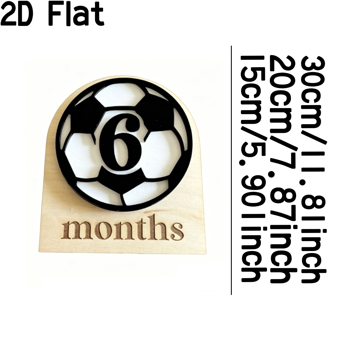 1Pc Custom Football Style Wood - Baby Nursery Office 评论和价格