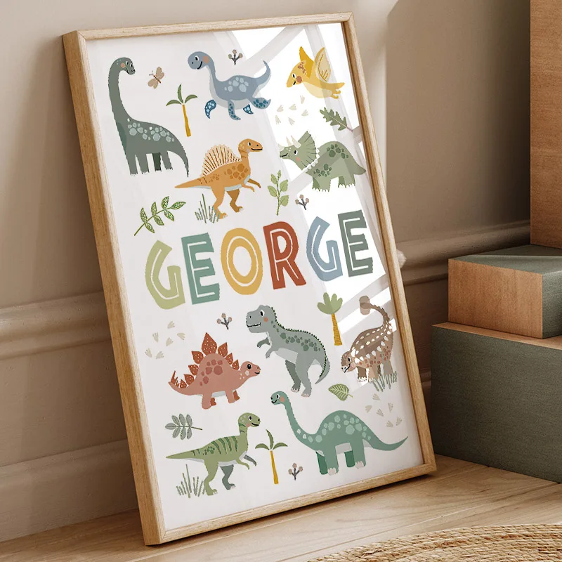 Cute Dinosaur T-Rex Brachiosau - Baby Nursery Wall Decor 评论和价格
