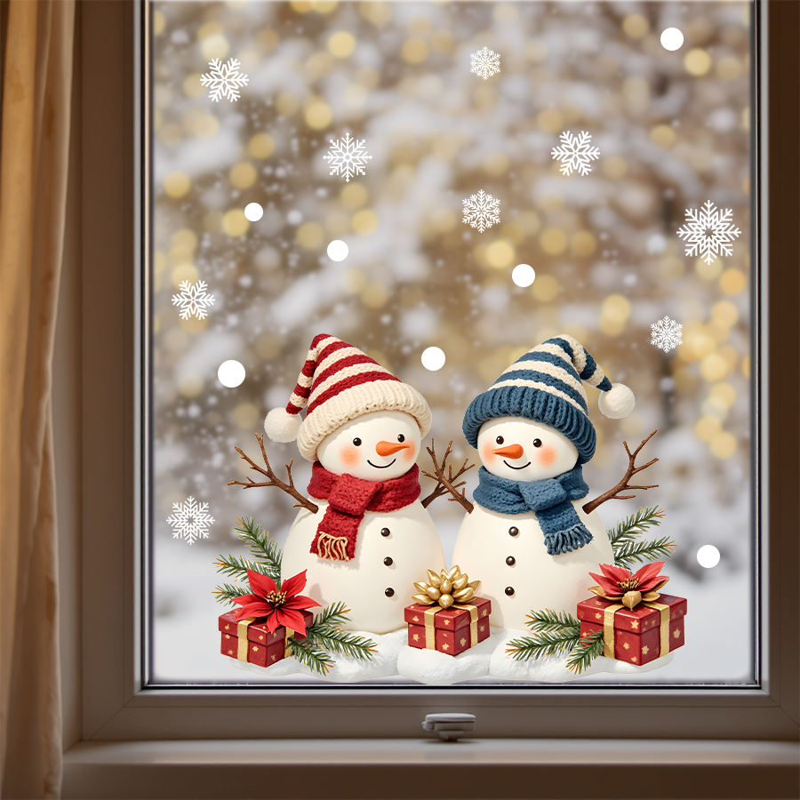 ​Christmas Window Stickers Sno - Wall Decal Nursery 评论和价格