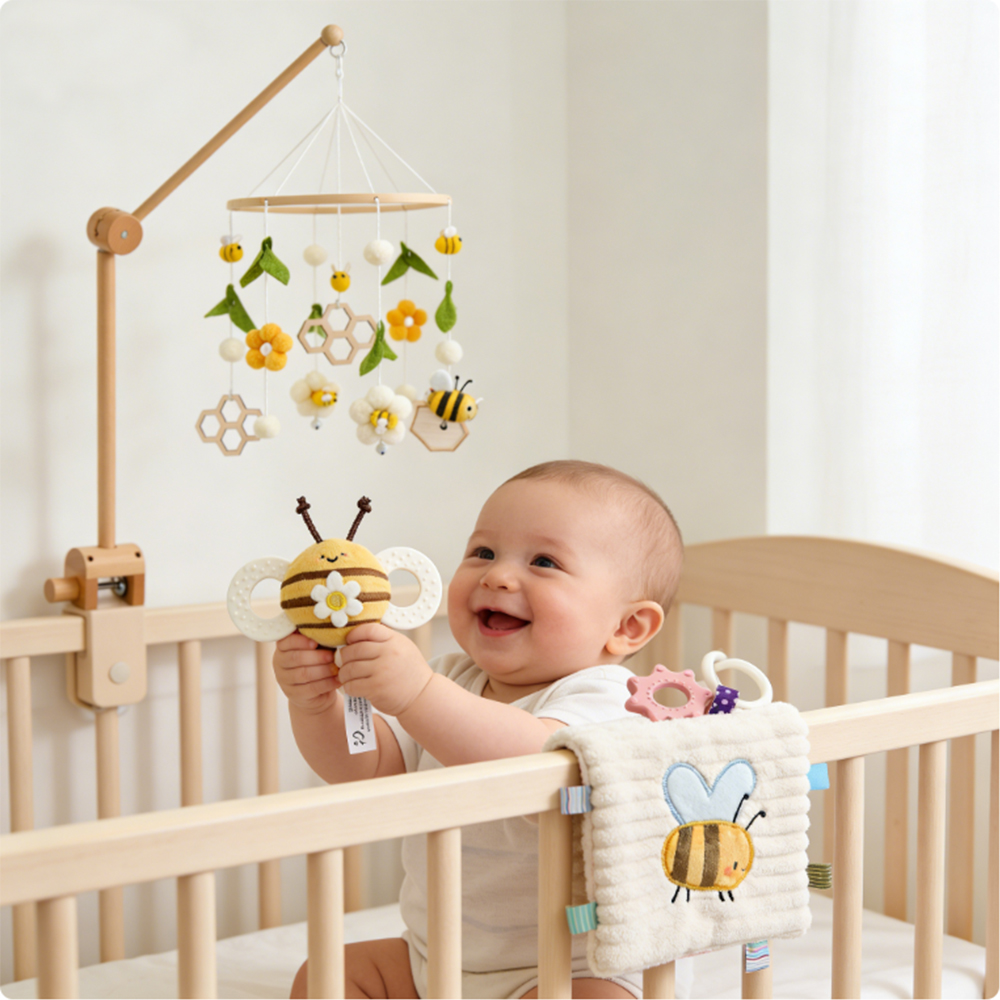 Baby Crib Mobile Rattle Toy Fo - Baby Nursery Themes 评论和价格