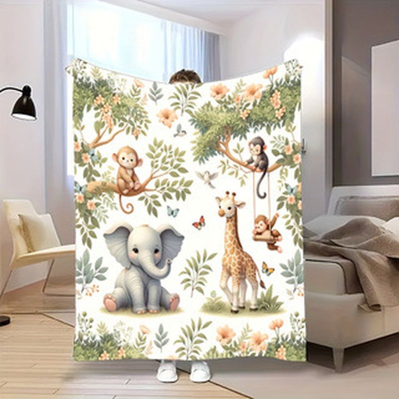 VIKAMA Watercolor Jungle Anima - Baby Nursery Animal Prints 评论和价格