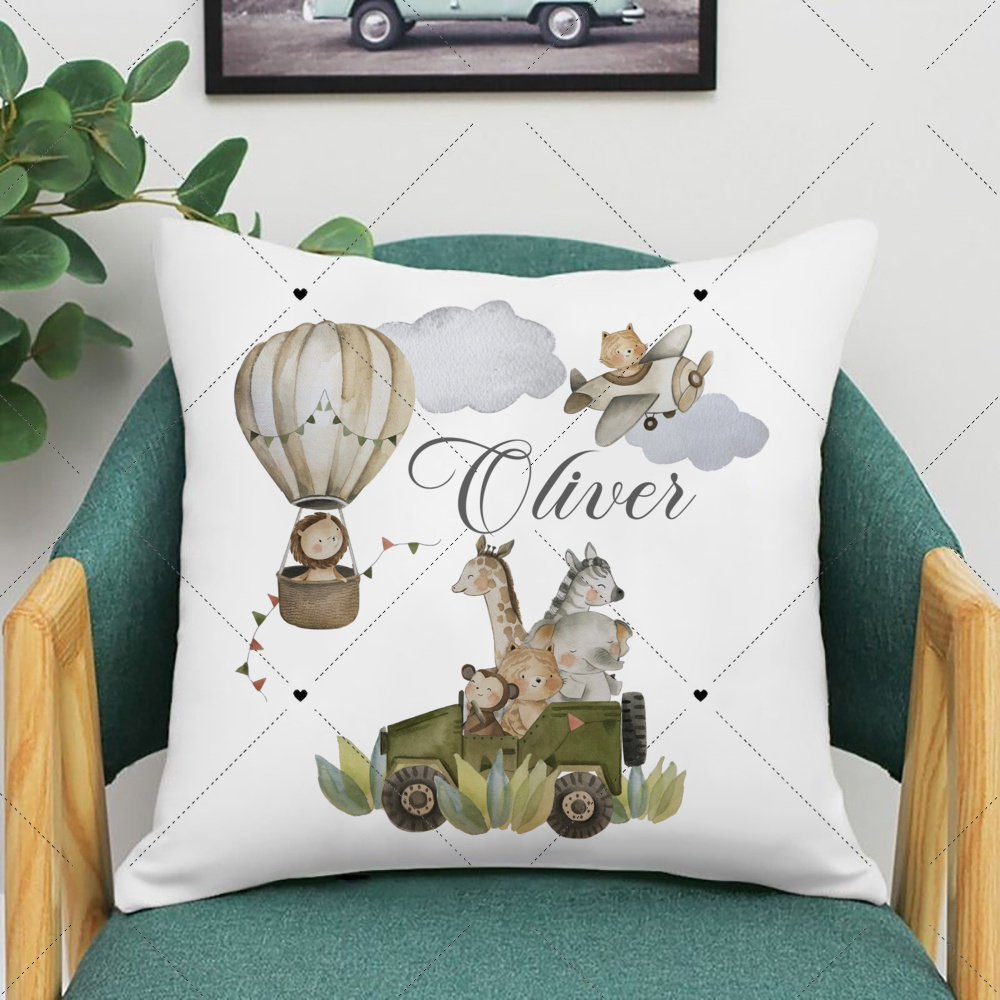 Personalised Woodland Animal P - Baby Nursery Animal Prints 评论和价格