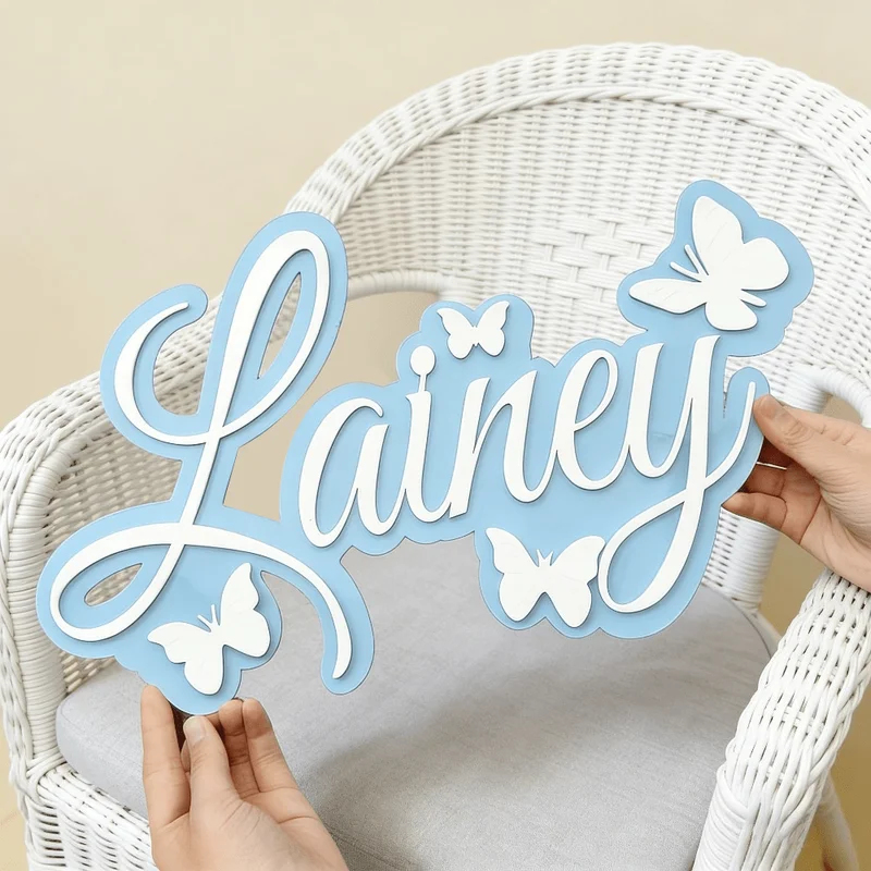 Personalized Baby Name Plaque, - Baby Nursery Wall Decor 评论和价格