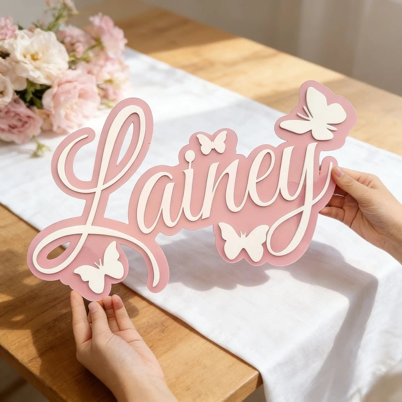 Personalized Baby Name Plaque, - Baby Nursery Wall Decor 评论和价格