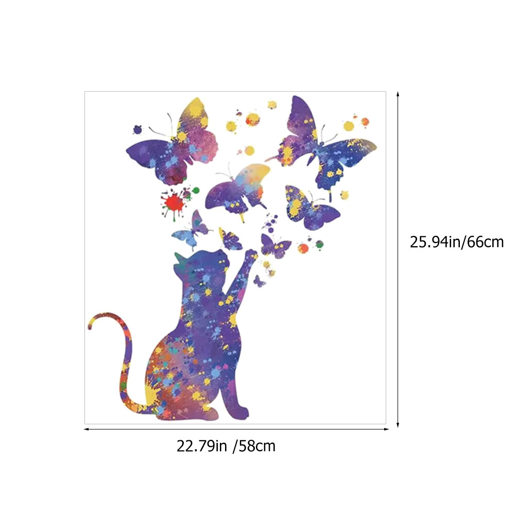 2 Sheets Cat Decal for Wall Bu - Wall Decal Nursery 评论和价格