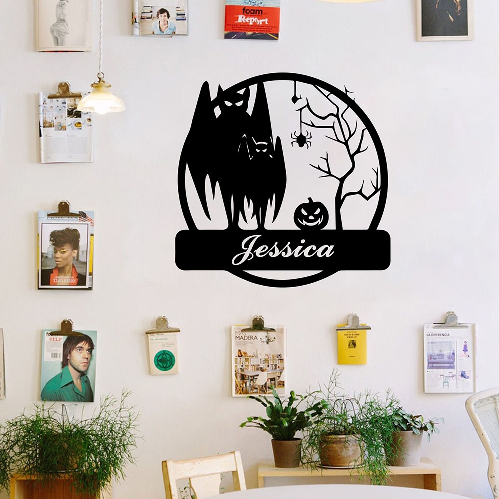 1PC Hot Sale Bat Halloween Cus - Wall Decal Nursery 评论和价格