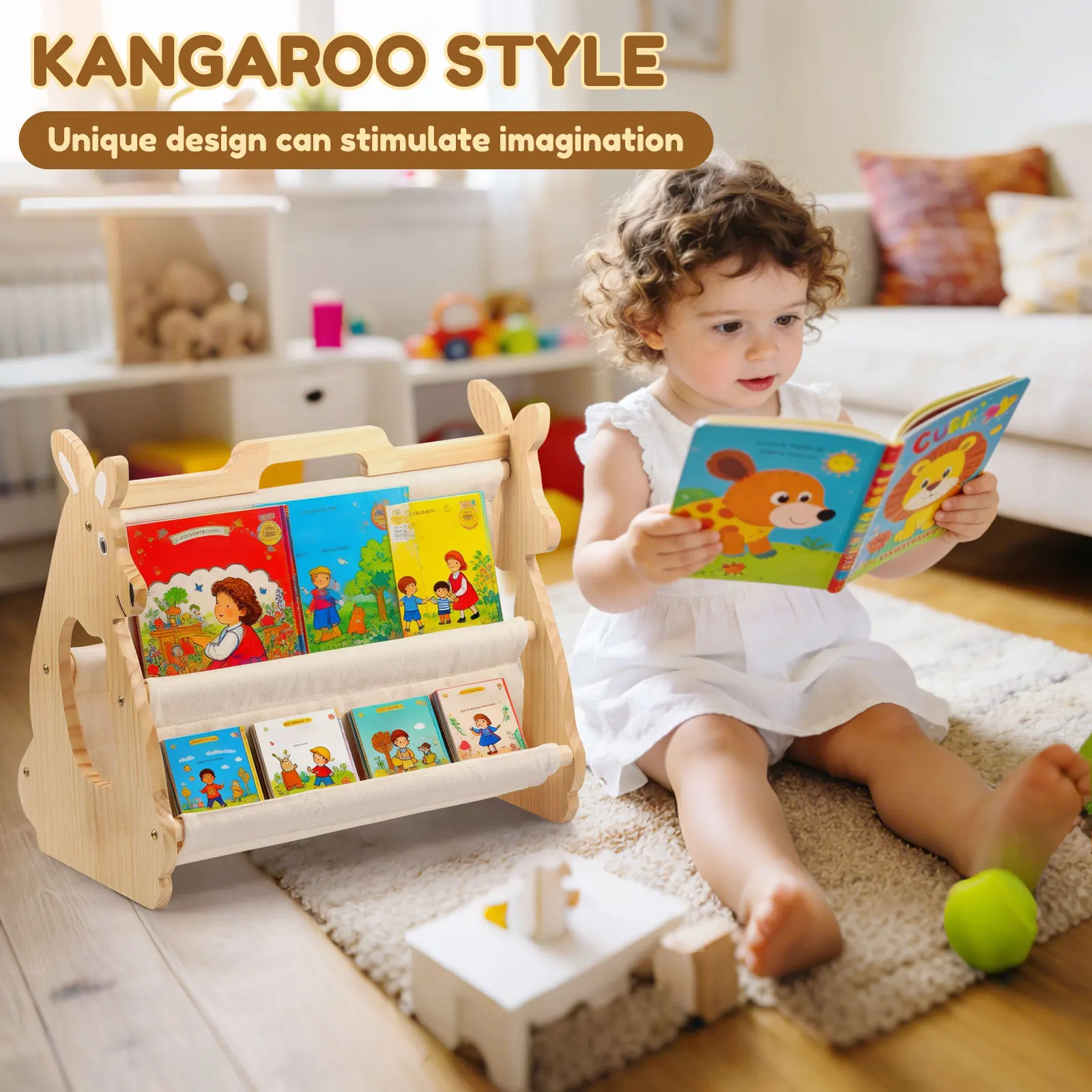 Kids Bookshelf Toddler Book Sh - Baby Nursery Shelf 评论和价格