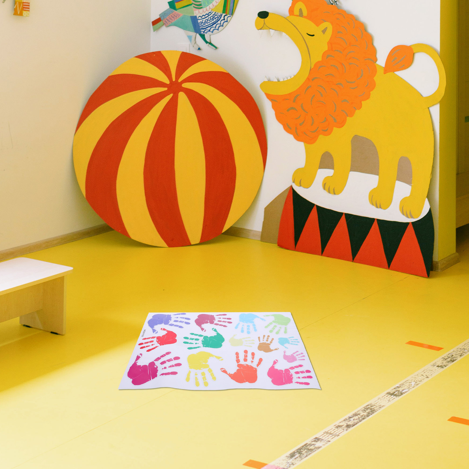 Colorful H print Wall Stickers - Wall Decal Nursery 评论和价格