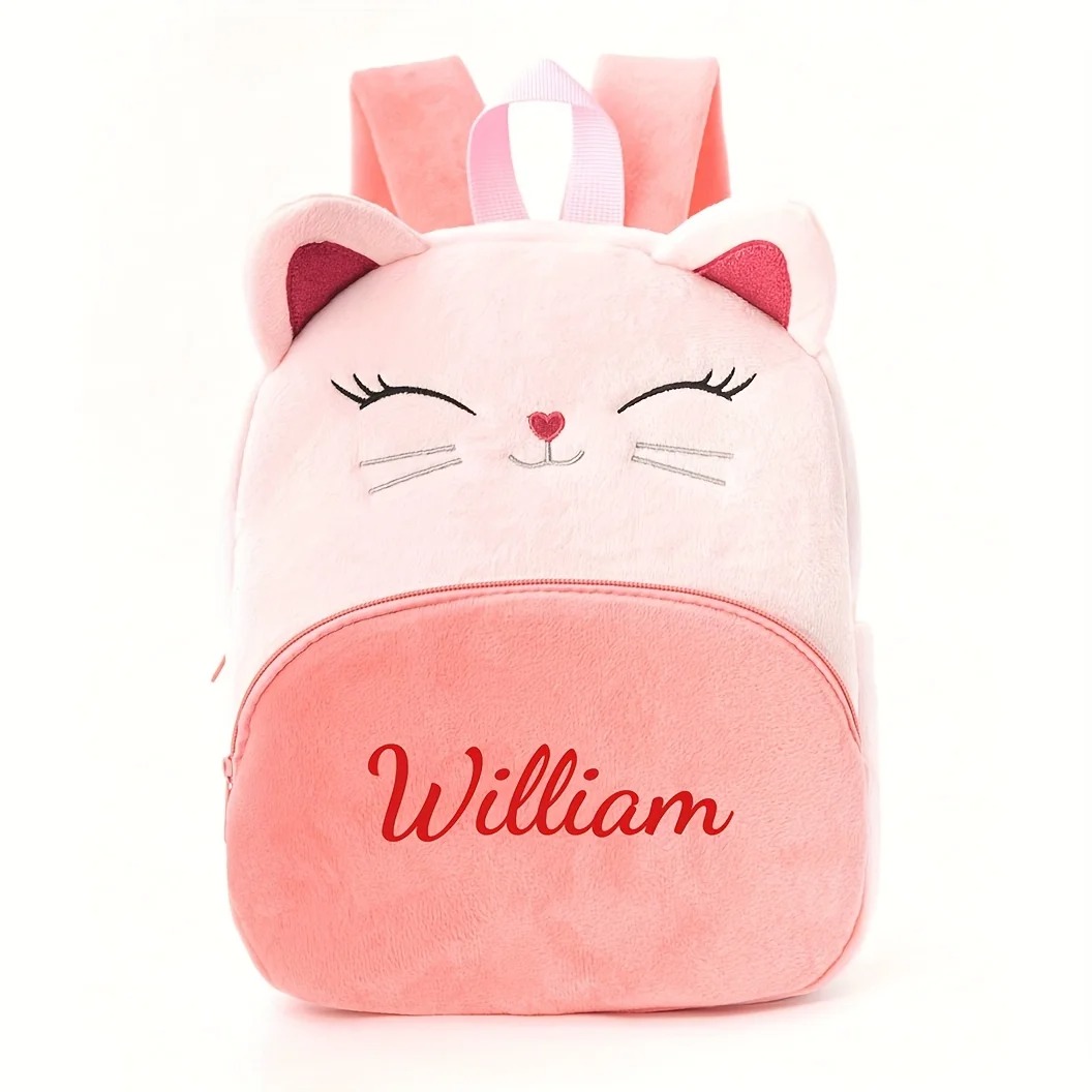 Customized Name Cartoon Cat Ba - Baby Nursery Backpack 评论和价格