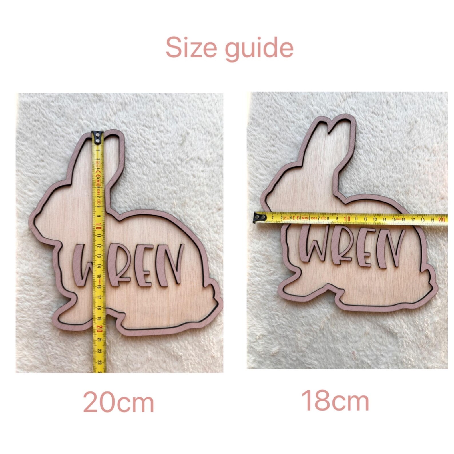 Personalized Bunny Name Wooden - Baby Nursery Sign 评论和价格