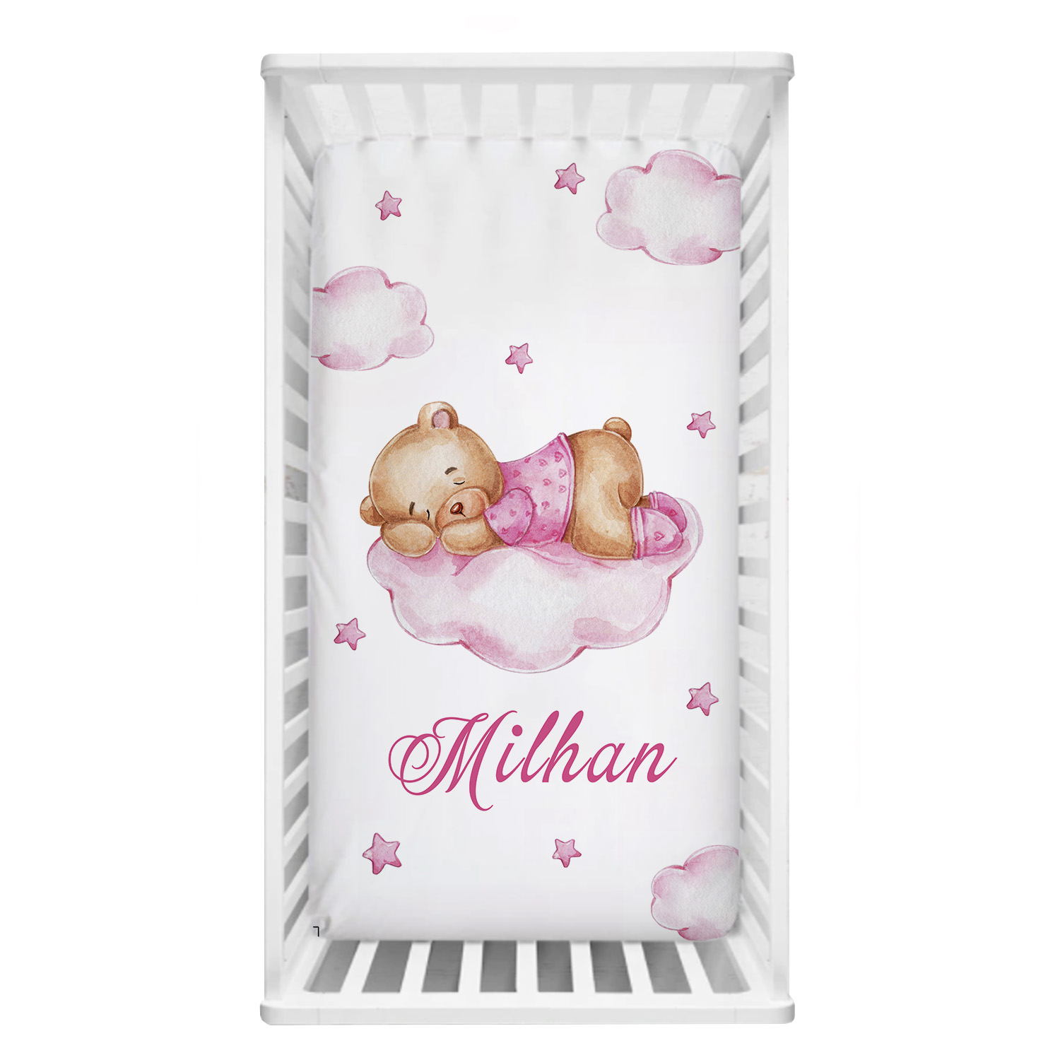 LVYZIHO Sleeping Bear Custom N - Baby Nursery Animal Prints 评论和价格