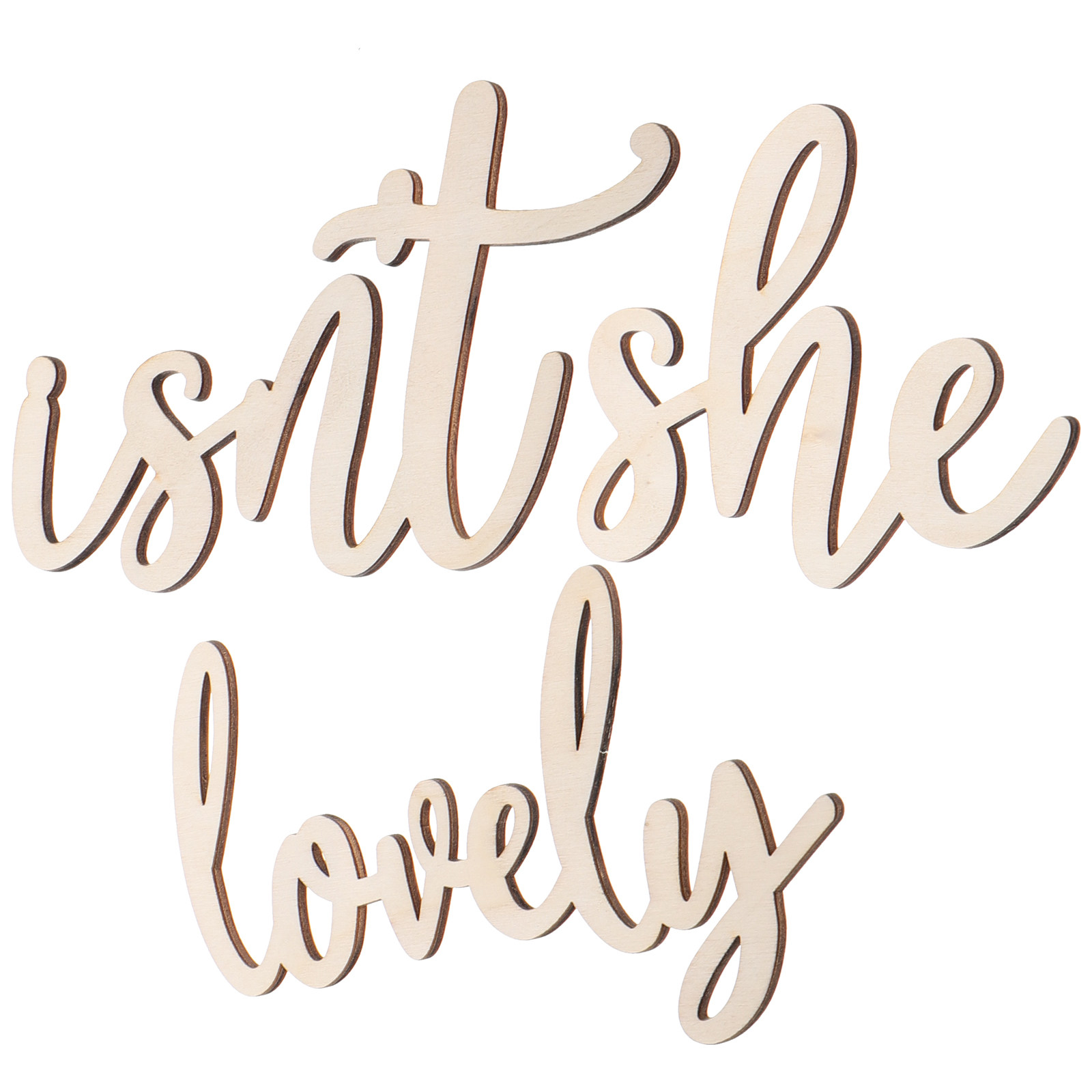 Wood Sign Wooden Wall Sticker  - Baby Nursery Sign 评论和价格