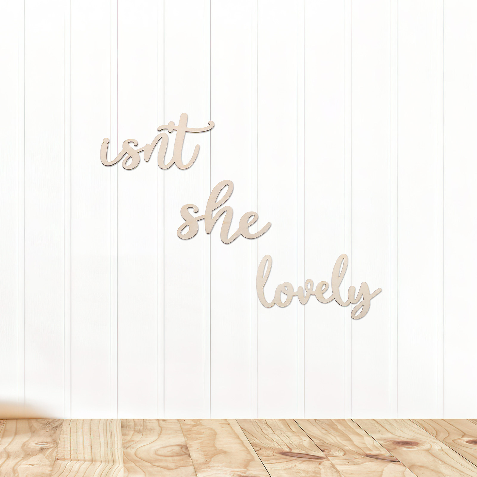 Wood Sign Wooden Wall Sticker  - Baby Nursery Sign 评论和价格
