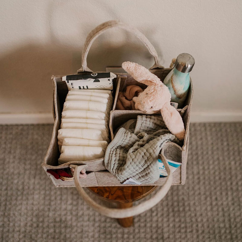 Diaper Caddy - Nursery Storage - Baby Nursery Shelf 评论和价格