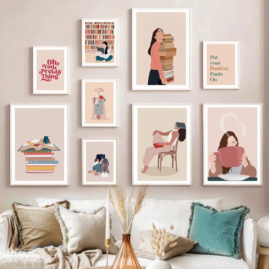 1PC Frameless Abstract Girl Re - Baby Boy Nursery Quotes 评论和价格