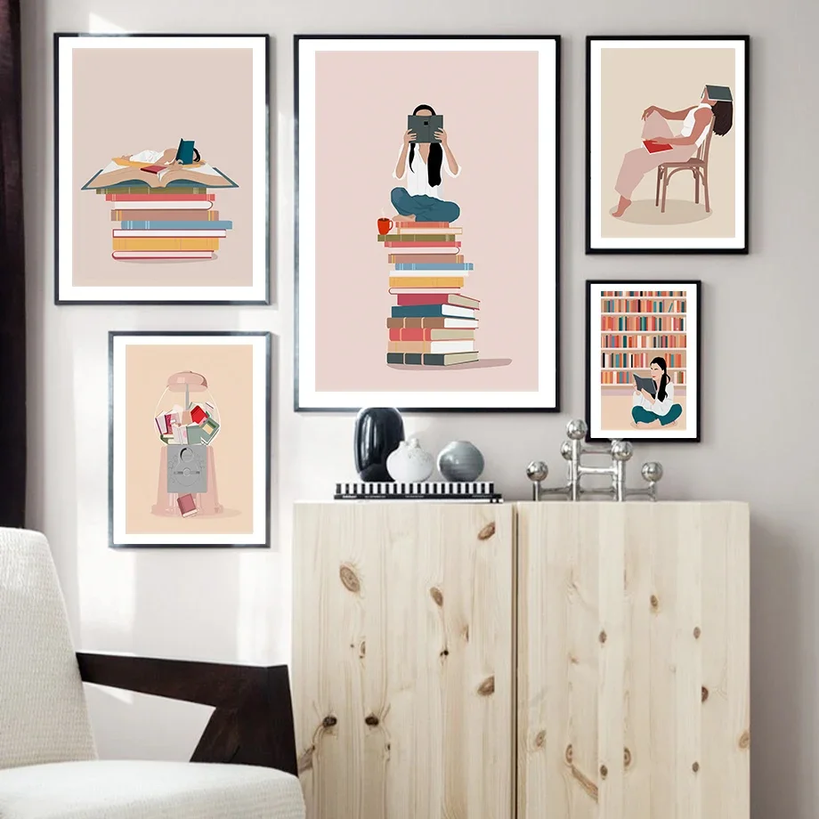 1PC Frameless Abstract Girl Re - Baby Boy Nursery Quotes 评论和价格