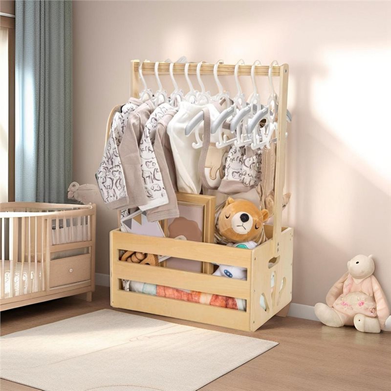 Wooden Baby Shower Gift Basket - Baby Nursery Storage 评论和价格