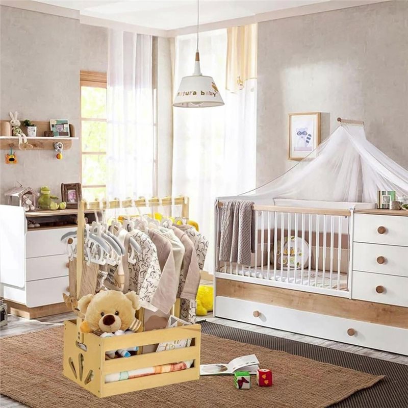 Wooden Baby Shower Gift Basket - Baby Nursery Storage 评论和价格