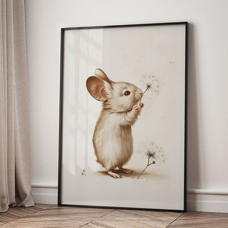 Bear Rabbit Fox Deer Squirrel  - Baby Nursery Animal Prints 评论和价格