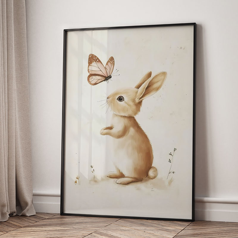 Bear Rabbit Fox Deer Squirrel  - Baby Nursery Animal Prints 评论和价格