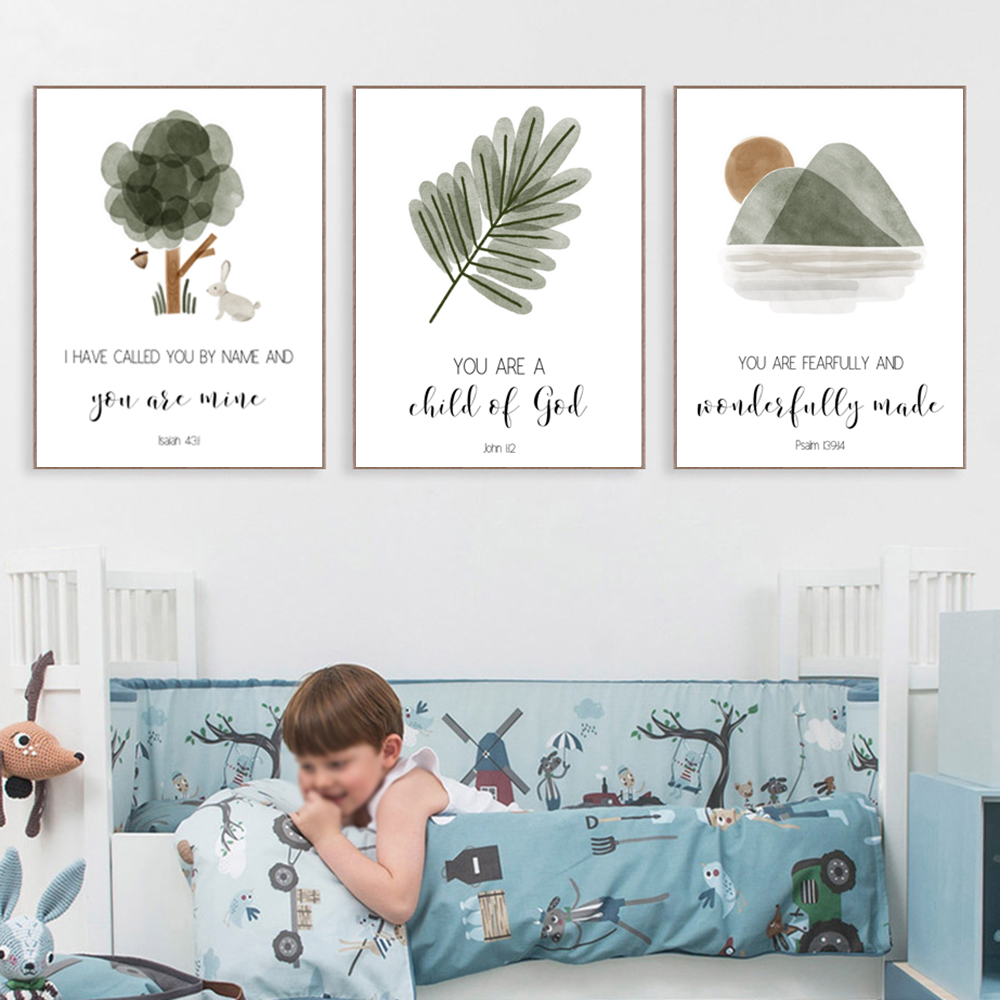 Christian Boy Nursery Wall Art - Baby Boy Nursery Quotes 评论和价格